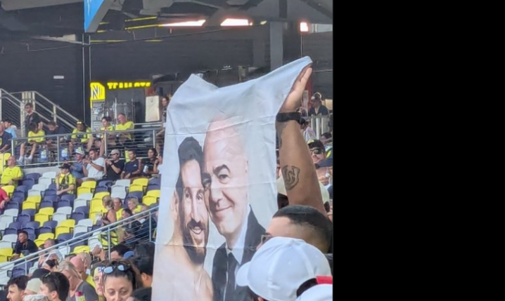Oto TRANSPARENT UDERZAJĄCY w Messiego na meczu Interu Miami!